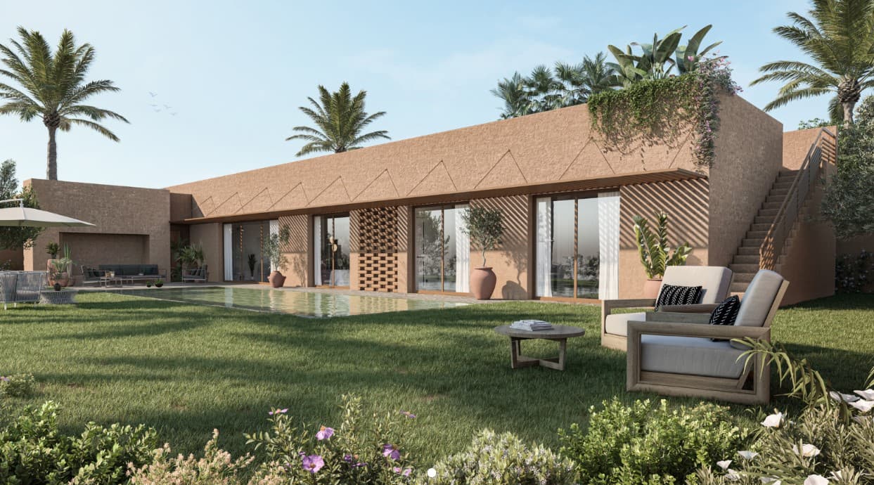 SUR PLAN - VILLAS DE 4 OU 5 CHAMBRES À PROXIMITÉ DE LA ROUTE D'OURIKA